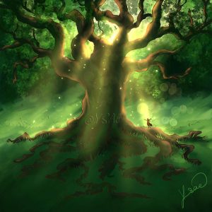 La danse sous l&rsquo;arbre – CARTE POSTALE