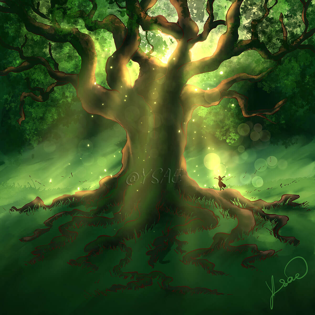 La danse sous l’arbre – CARTE POSTALE