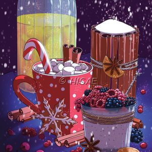 Le goûter de Noël – CARTE POSTALE