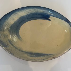 Plat de service Bleu et Blanc