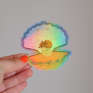 Sticker Holograhique Perle de Chat