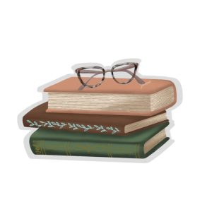 Sticker Pile de Livres