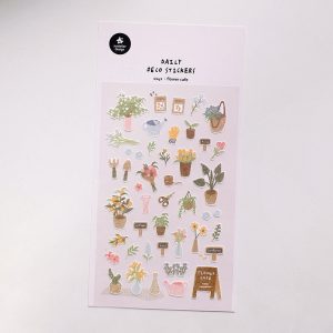 Stickers Flower Café